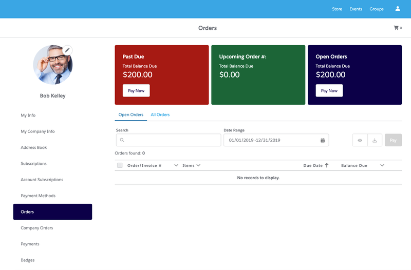 Orders Page