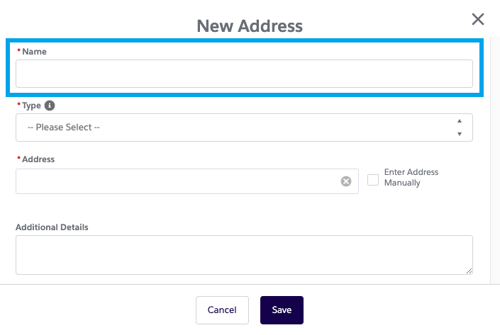 Create a New Known Address