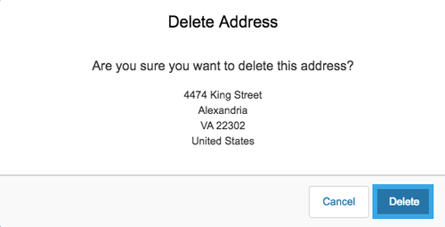 Edit an Existing Address