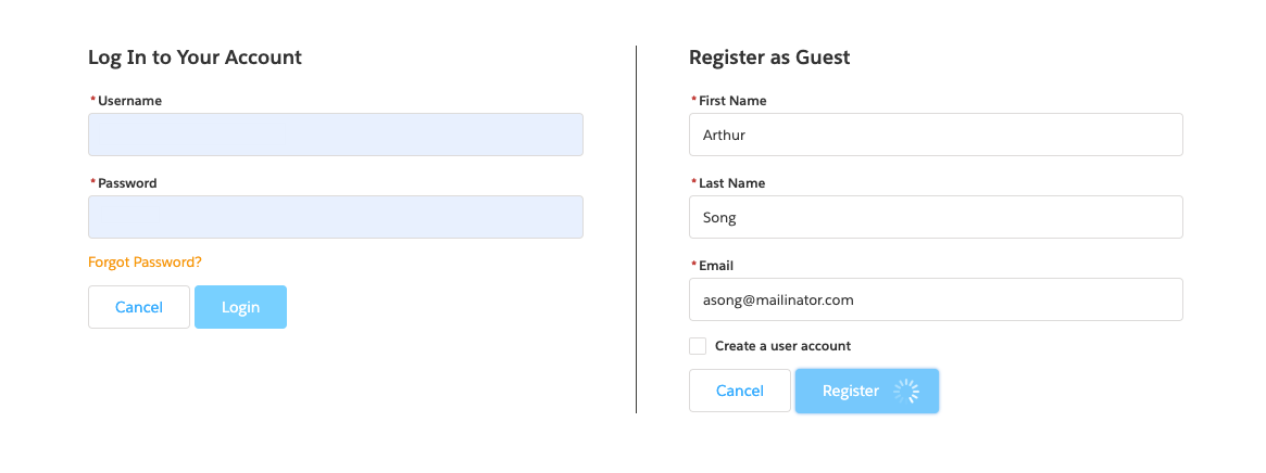 Event Registration Component