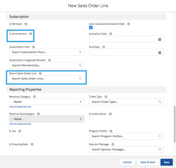 Create Subscription Amendment