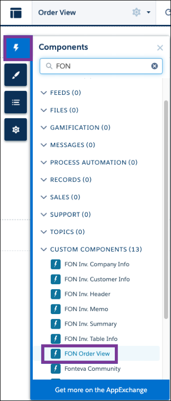 Build Order View Page